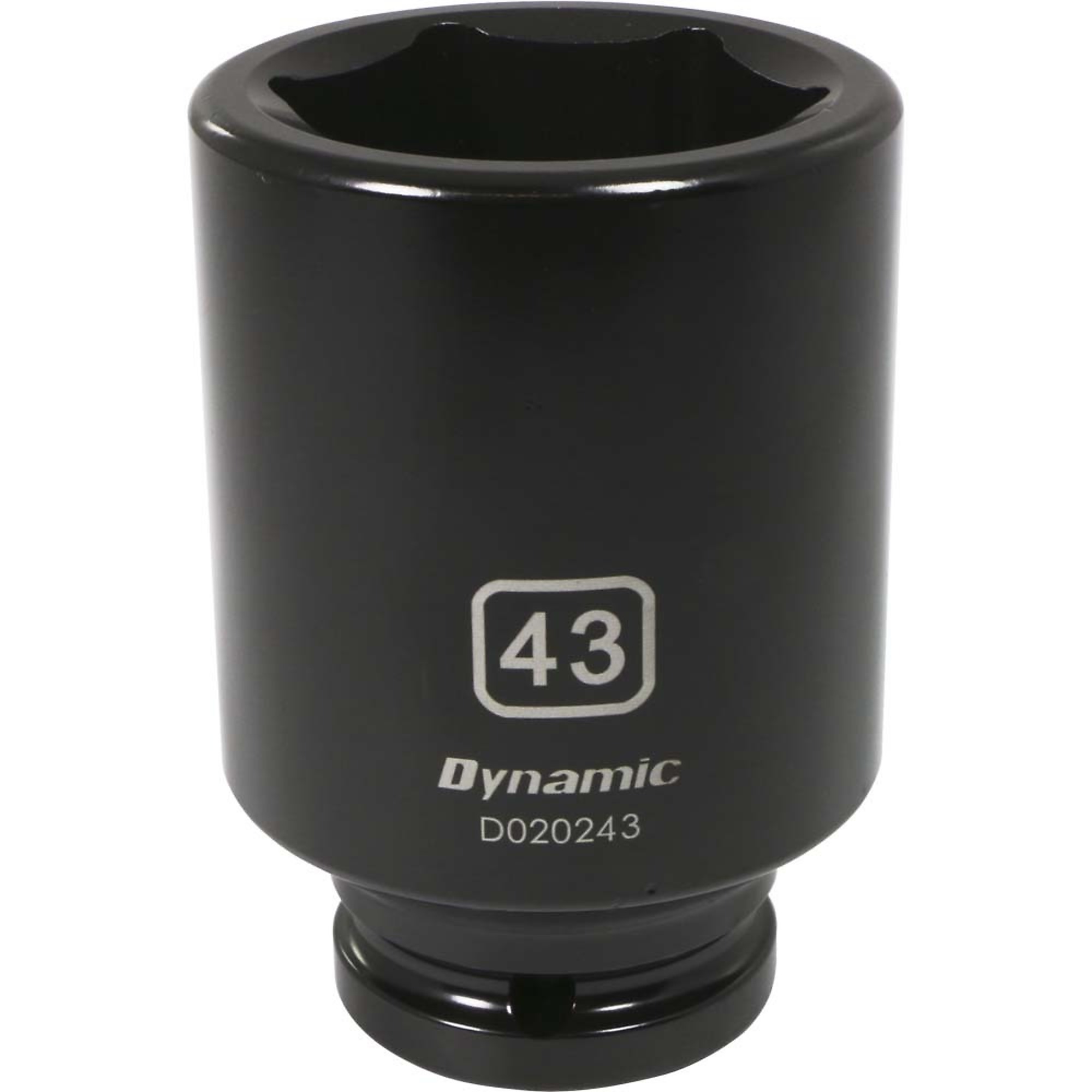 Dynamic Tools 3/4" Drive 6 Point Metric, 43mm Deep Length, Impact Socket